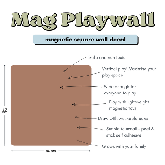 The Mag Playwall: Square Magnetic Wall Decal