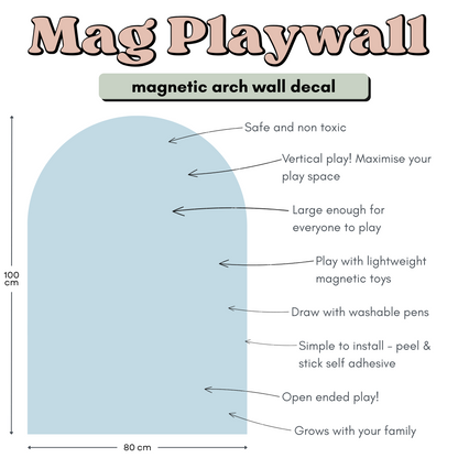 The Mag Playwall: Arch Magnetic Wall Decal