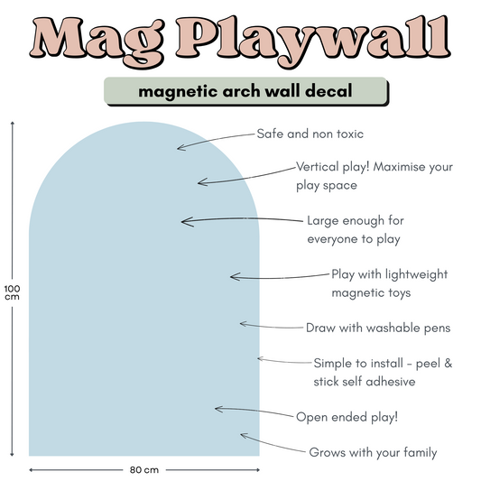 The Mag Playwall: Arch Magnetic Wall Decal